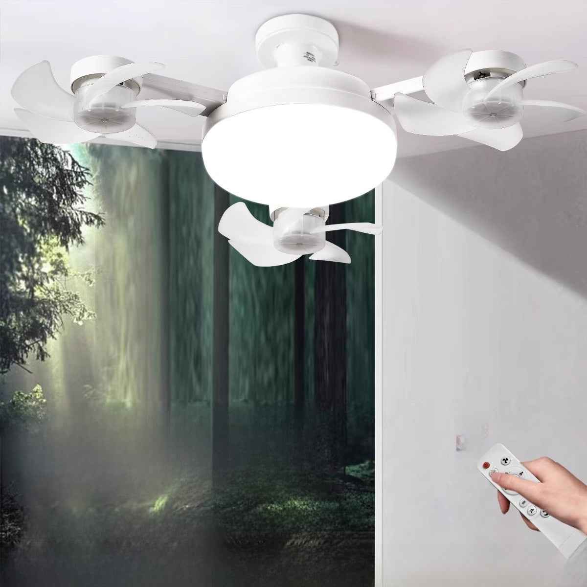 Smart Remote Control Ceiling Fan Light