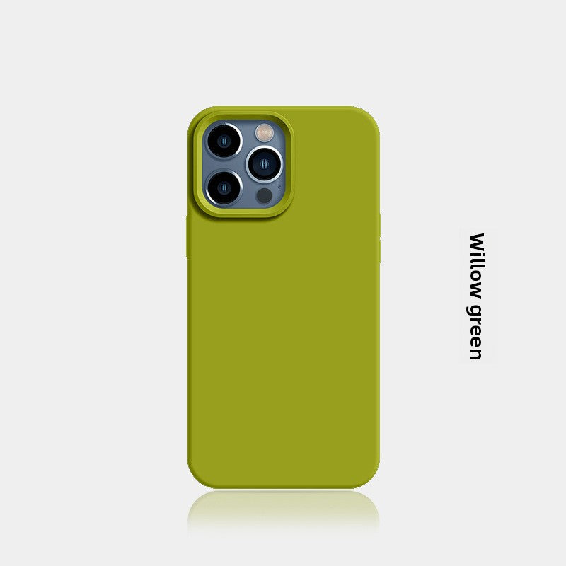 New Liquid Silicone Solid-Color Phone Case Shockproof