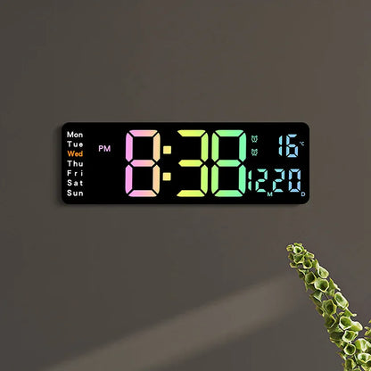 Multifunctional LED Wall Clock for Smart Home Decor - ZeeTec Store
