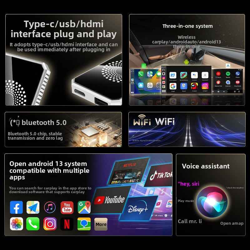Car Android Box Car Play HDMI Universal Compatibility