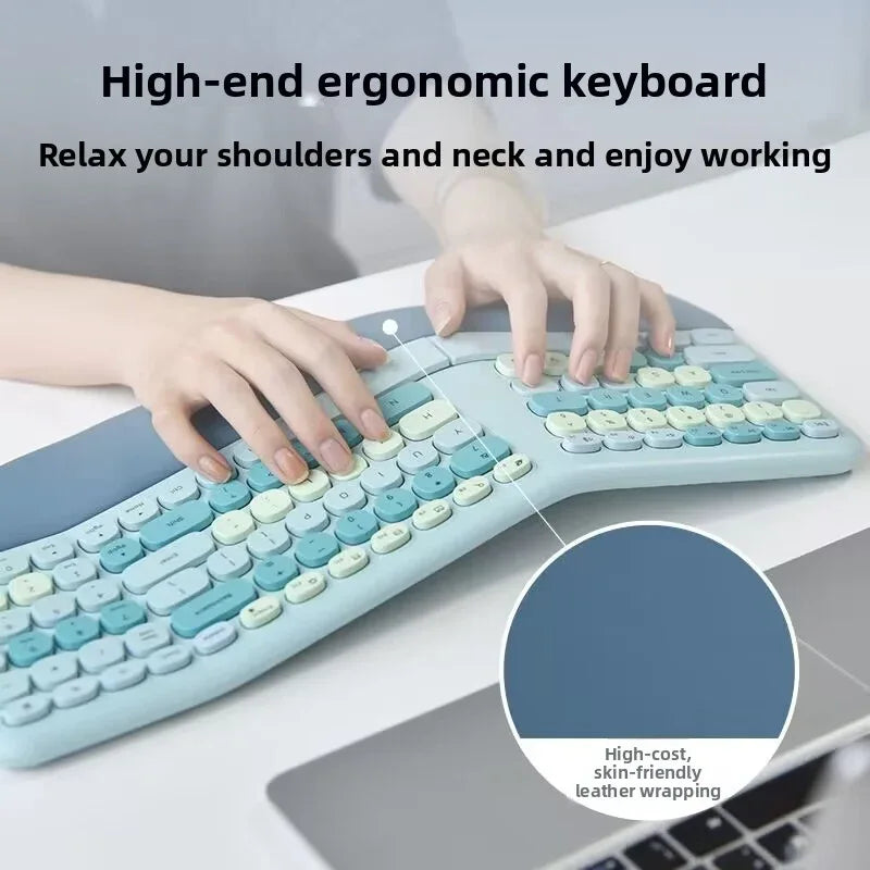 mofii Ergonomic Wireless Keyboard Mouse Set for Comfort and Productivity - ZeeTec Store