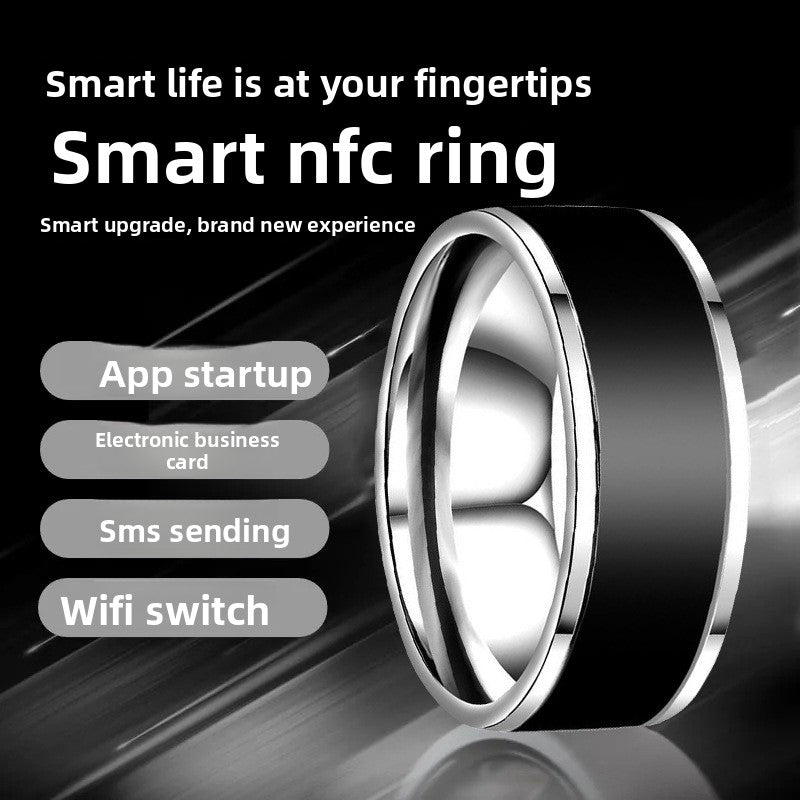 NFC Smart Ring Solar Charging Lightweight