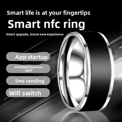 NFC Smart Ring Solar Charging Lightweight