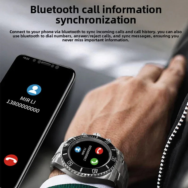 Smart Watch Stainless Steel with 1.3” IPS Display - ZeeTec Store
