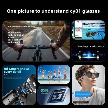 Smart Glasses with Camera AI Translation Bluetooth