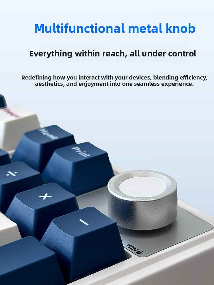 Koman 102 Mechanical Keyboard with Wireless Bluetooth Three-Mode Customization for Gaming and Office Use