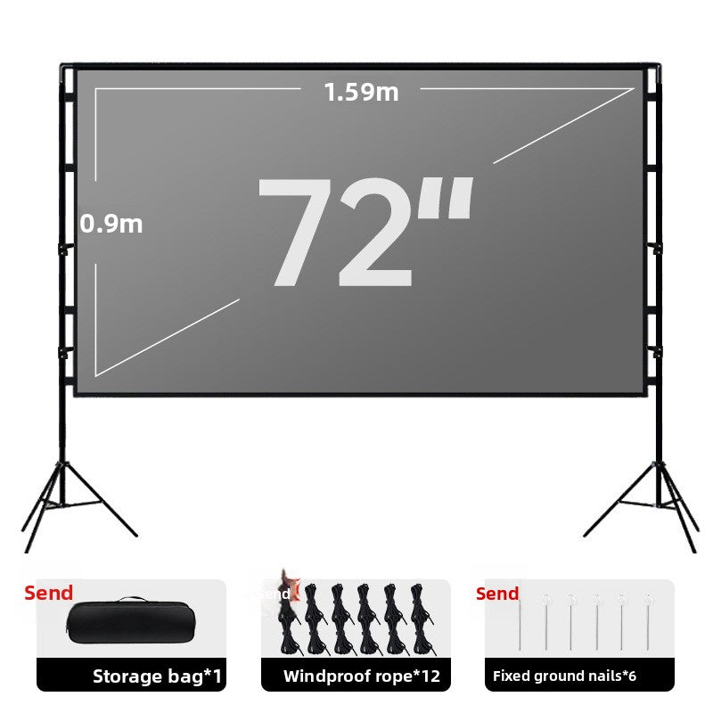 Portable Dual Stand Projector Screen