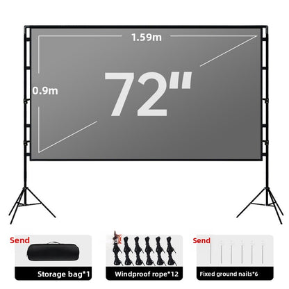 Portable Dual Stand Projector Screen