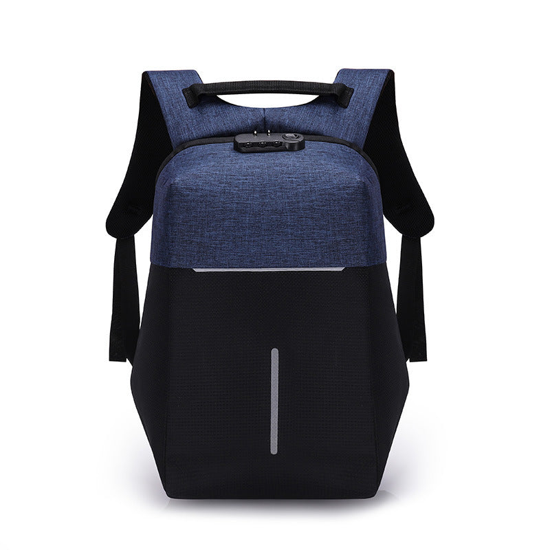 USB charger backpack with safety night Reflective strips