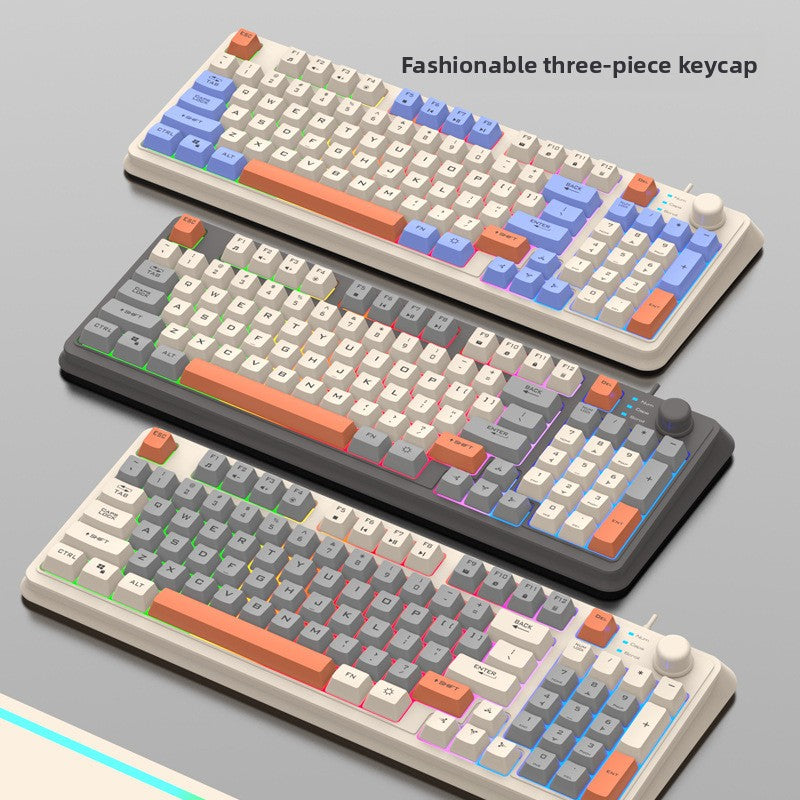 Xuan Silver Fox K82 Wired Gaming Keyboard with RGB Backlight