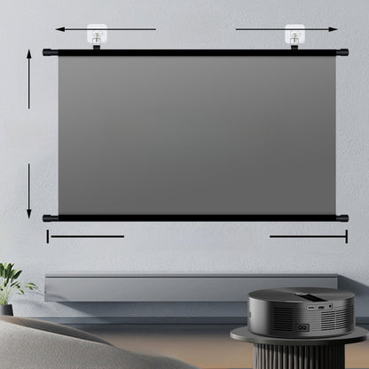 Projector Screen No Drill Universal Compatible