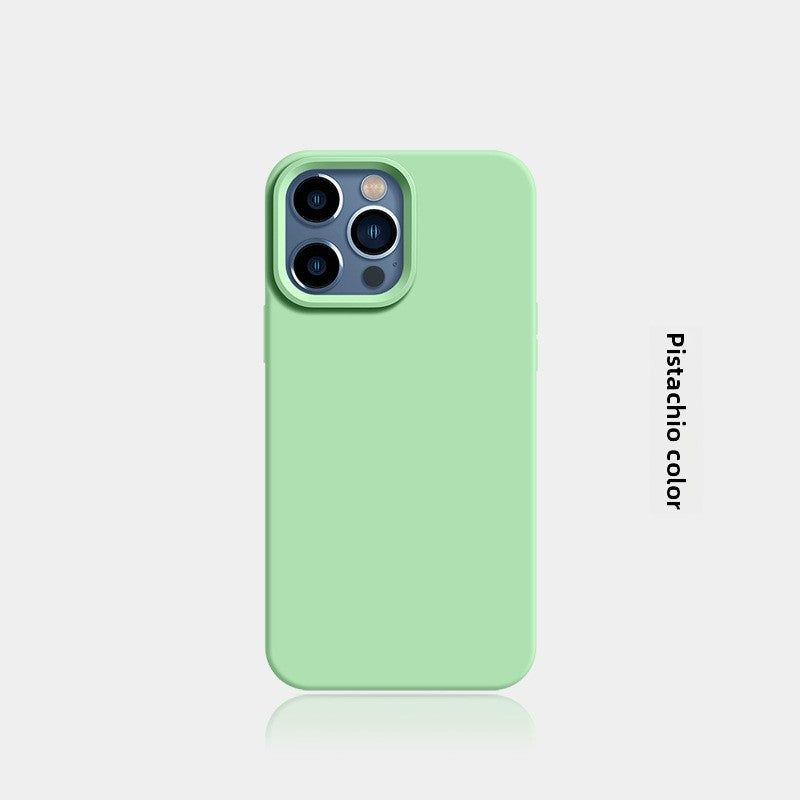 New Liquid Silicone Solid-Color Phone Case Shockproof