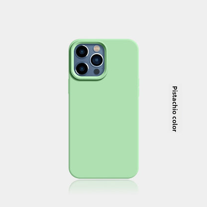New Liquid Silicone Solid-Color Phone Case Shockproof