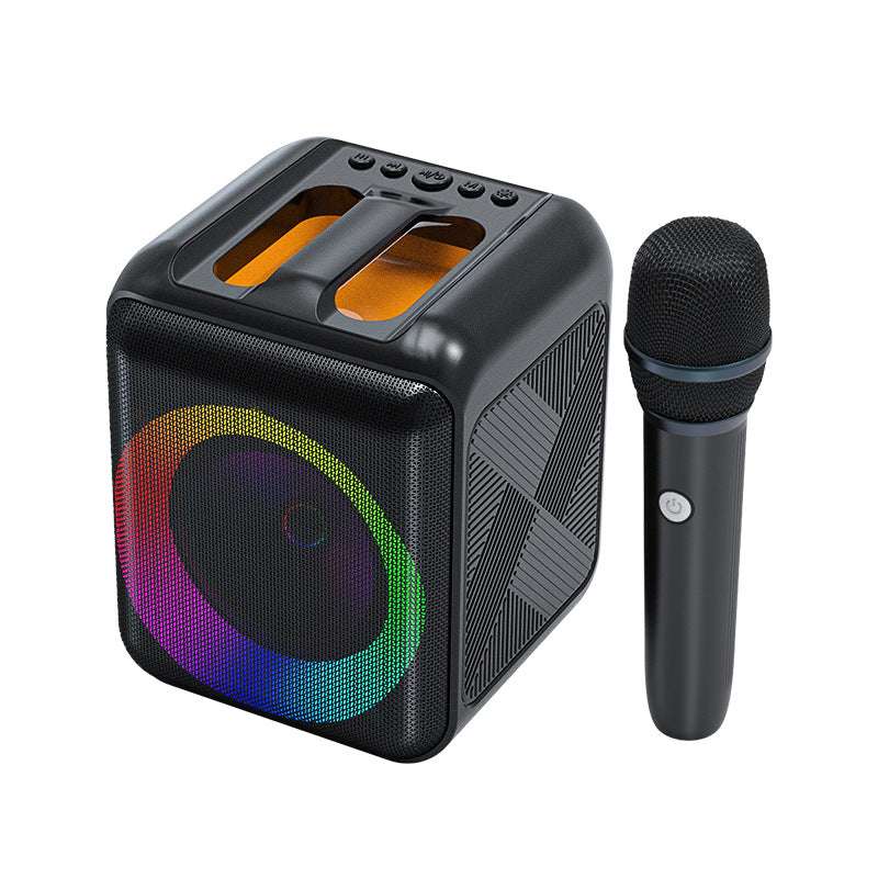 Portable Bluetooth Speaker with High-Quality Diaphragm, Wireless Microphone, Rechargeable Battery, and Multi-Functional MP3 Playback - ZeeTec Store