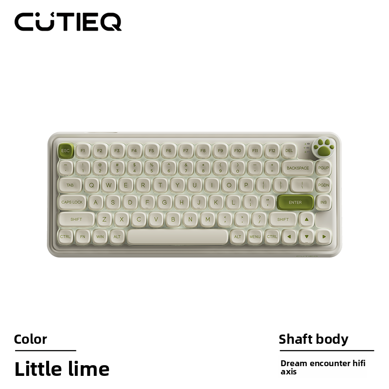 Portable Wireless Mechanical Keyboard Aesthetic Appeal Silent