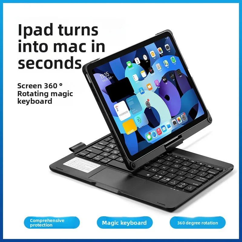 360-Degree Rotating Bluetooth Keyboard for Ultimate Flexibility and Comfort - ZeeTec Store