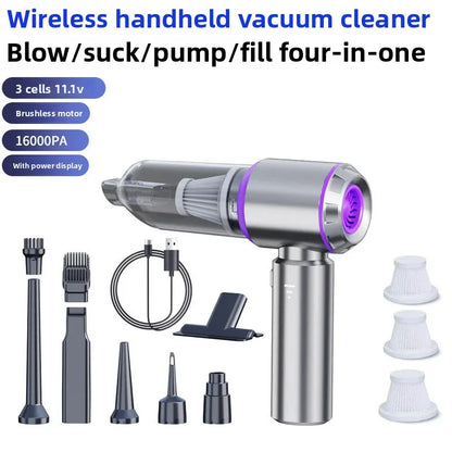 Wireless Car Vacuum Cleaner and Blower for Effortless Cleaning - ZeeTec Store