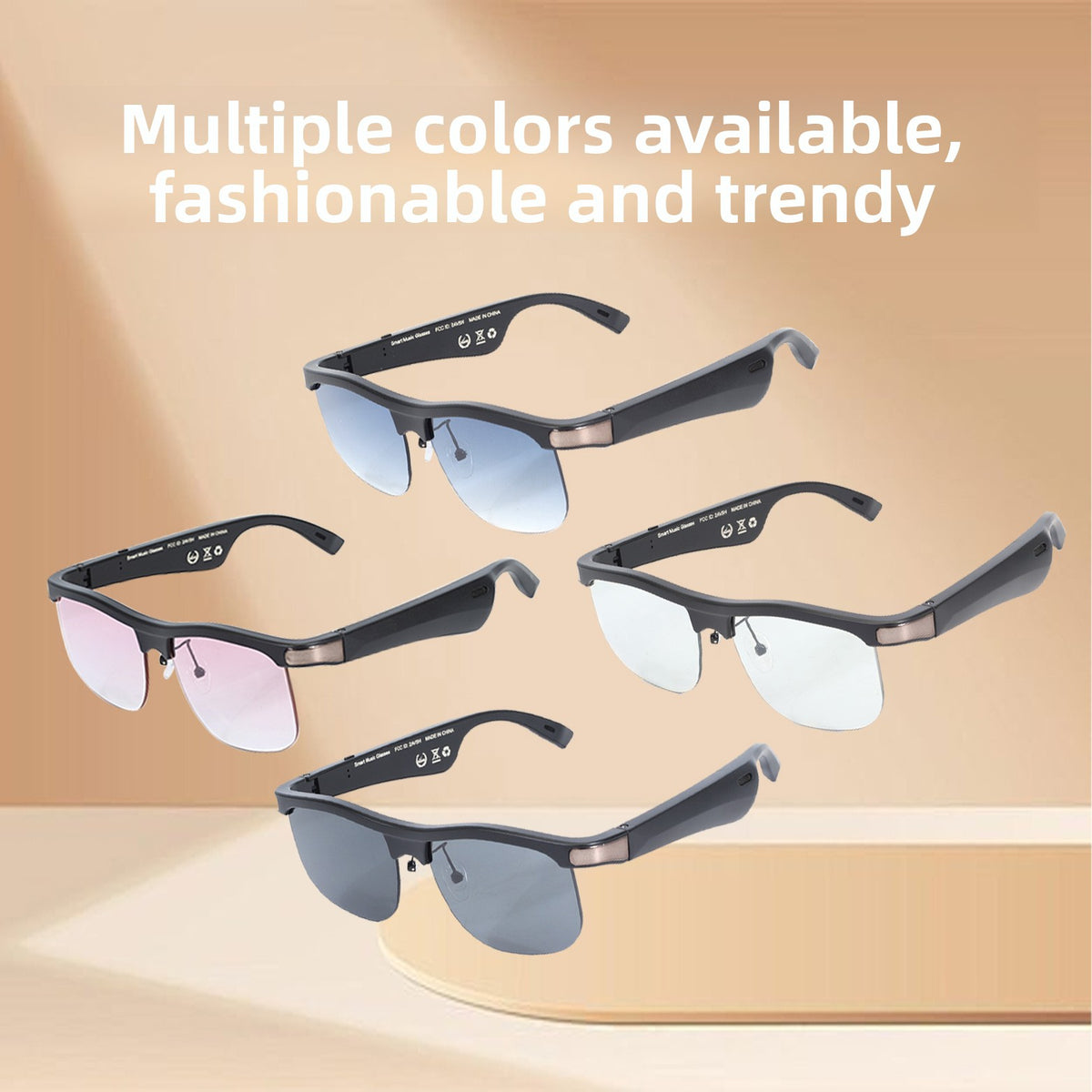 AI Smart Glasses with Translation and Bluetooth