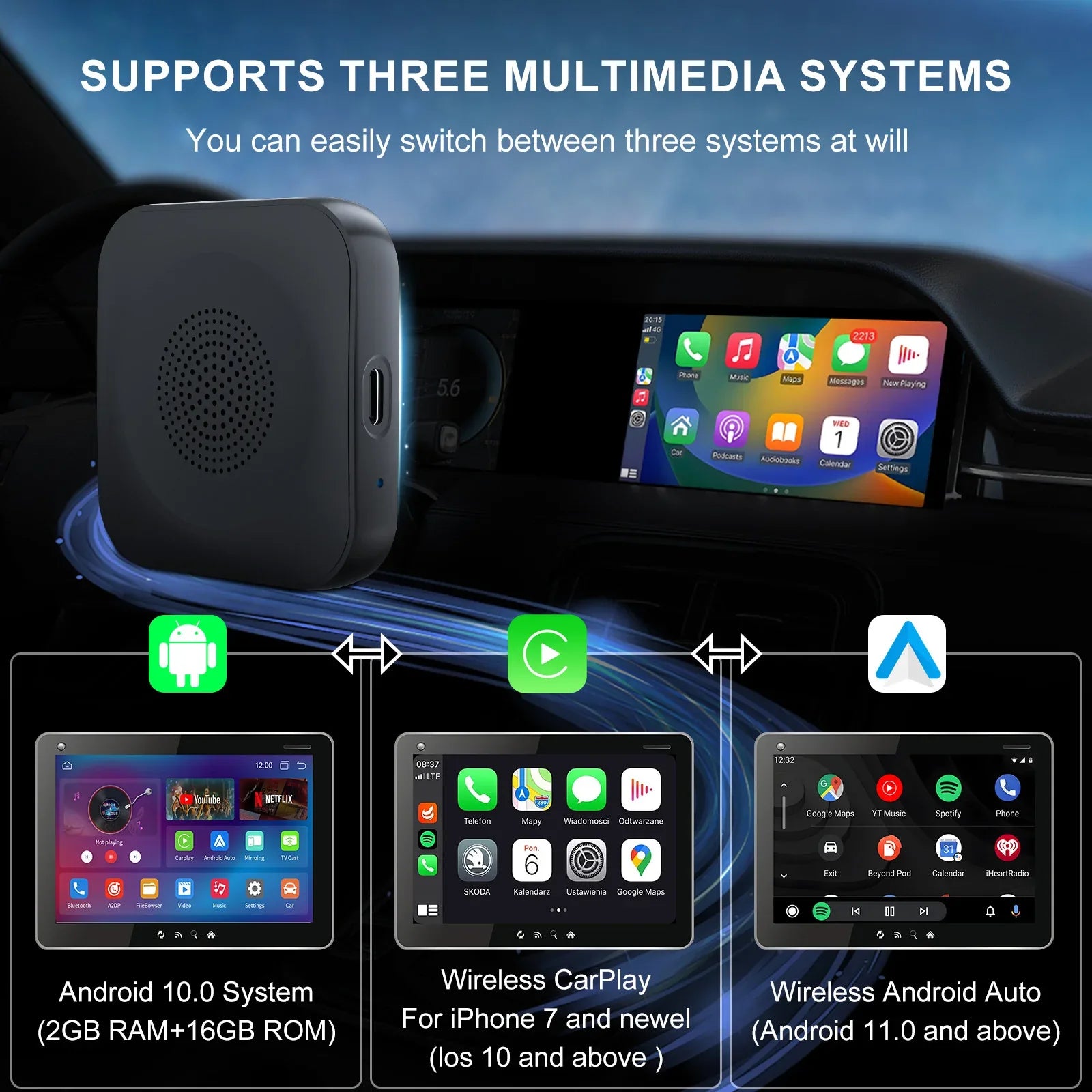 Car Wireless Adapter for Seamless Connectivity in Your Vehicle - ZeeTec Store