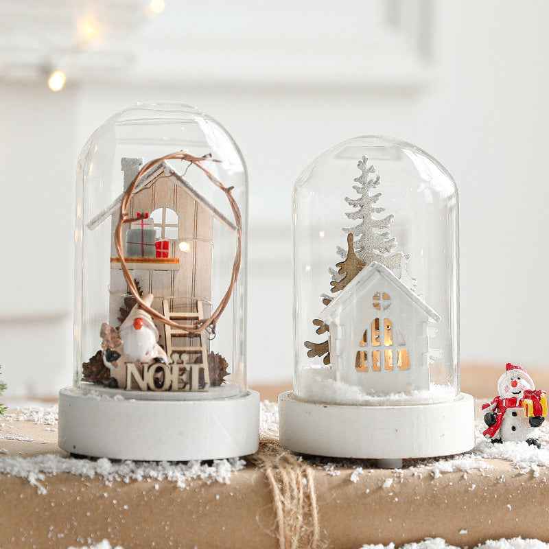 Glass Christmas Ornament Night Light