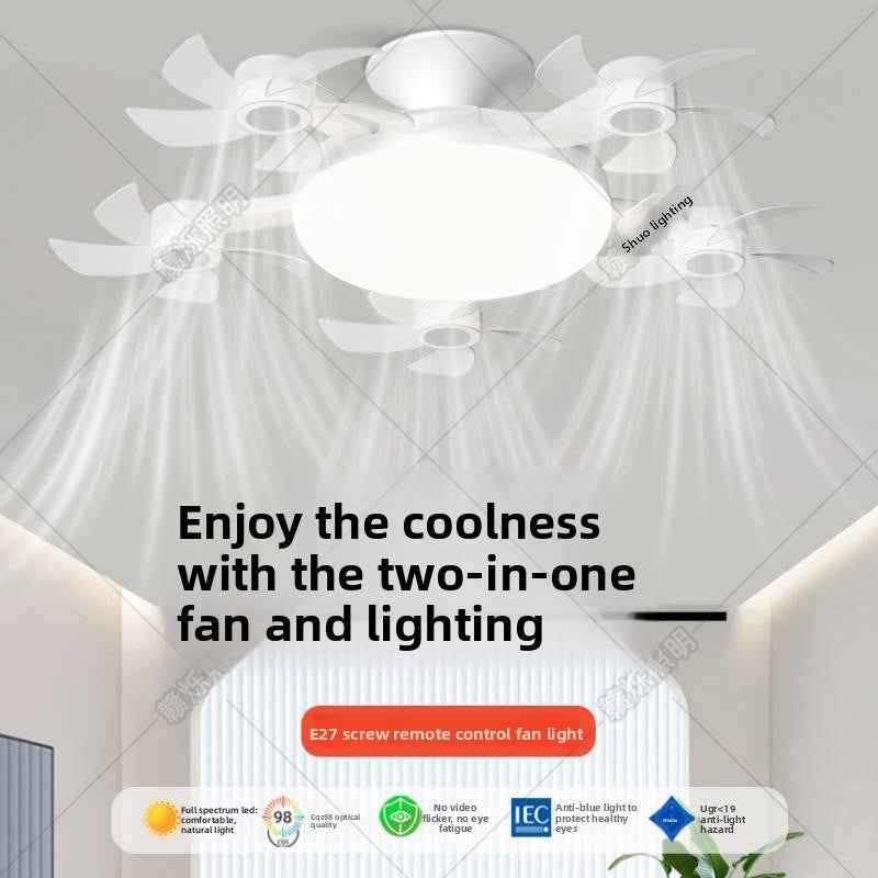 Smart LED Ceiling Fan Light with Remote Control