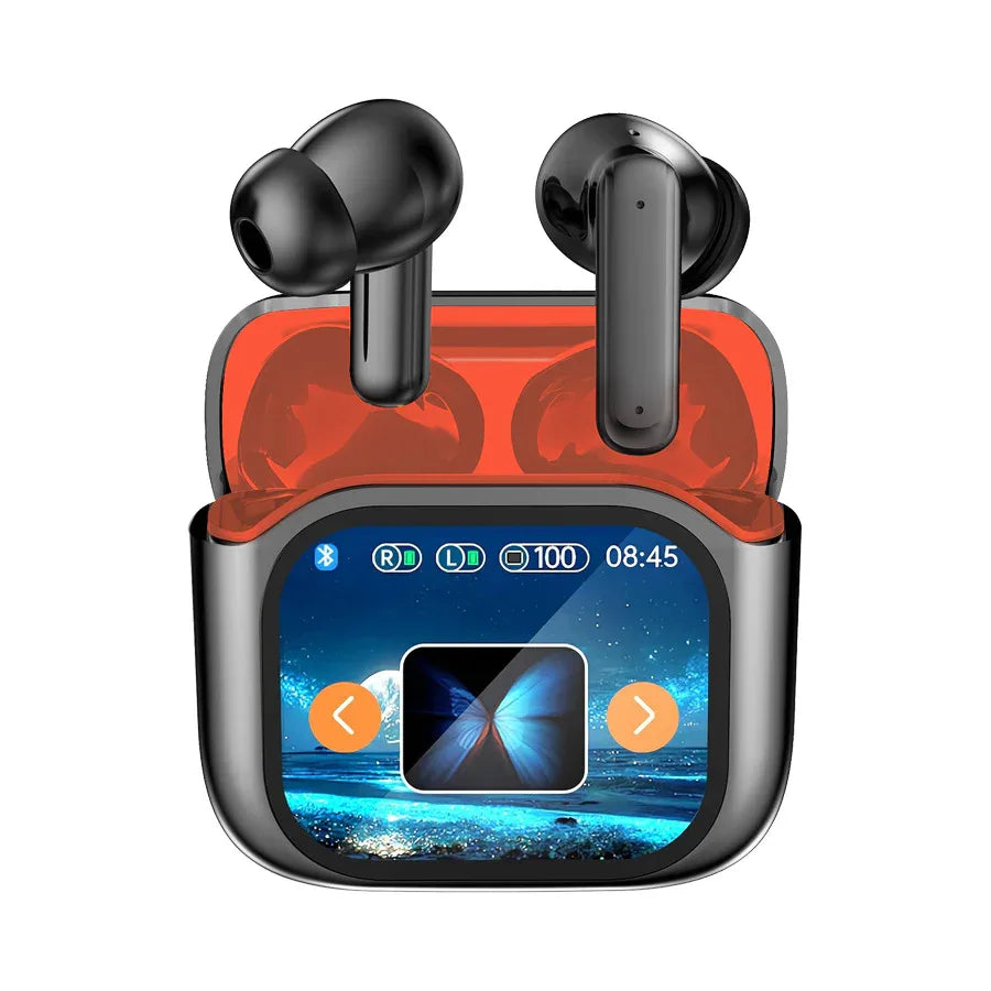 LED Bluetooth Headset with ANC, ENC, Touch Screen, and AI Translation - ZeeTec Store