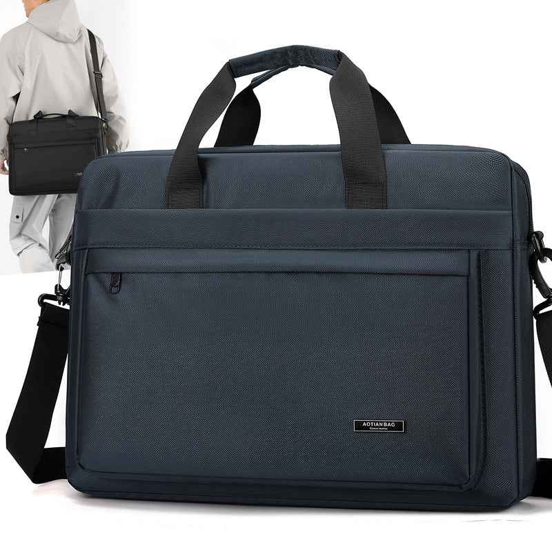Men's Oxford Cloth Shoulder Computer Bag Large Capacity  Handbag