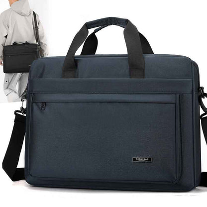 Men's Oxford Cloth Shoulder Computer Bag Large Capacity  Handbag