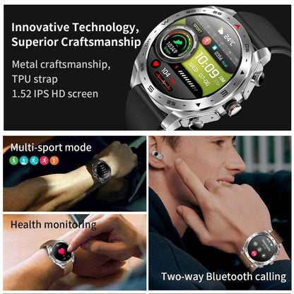 Smart Watch with Bluetooth Earphones