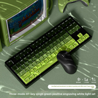 Wireless Mechanical Keyboard with Bluetooth Triple-Mode Connectivity
