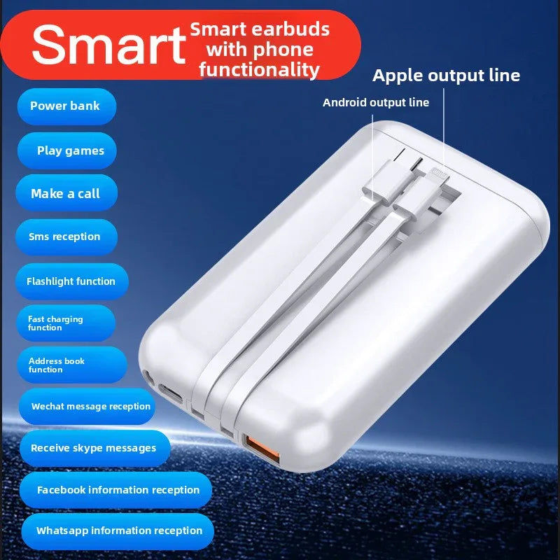 Power Bank with Screen Bluetooth Headphones for Ultimate Connectivity - ZeeTec Store