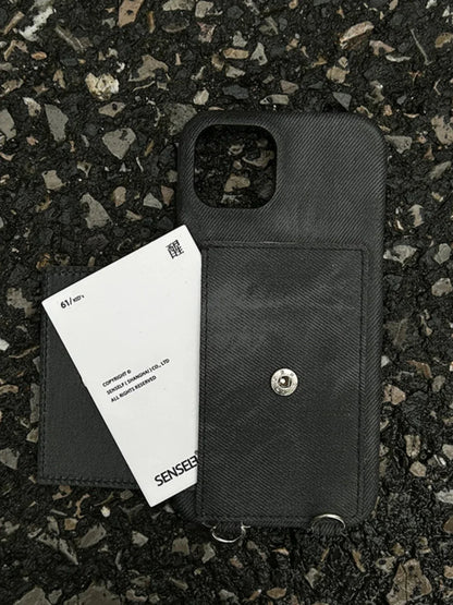 Minimalist Leather Phone Case with Card Holder for Stylish Protection - ZeeTec Store