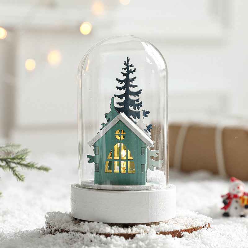 Glass Christmas Ornament Night Light