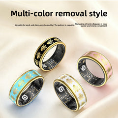 Enamel Color Smart Ring Health Sleep Sports Monitor