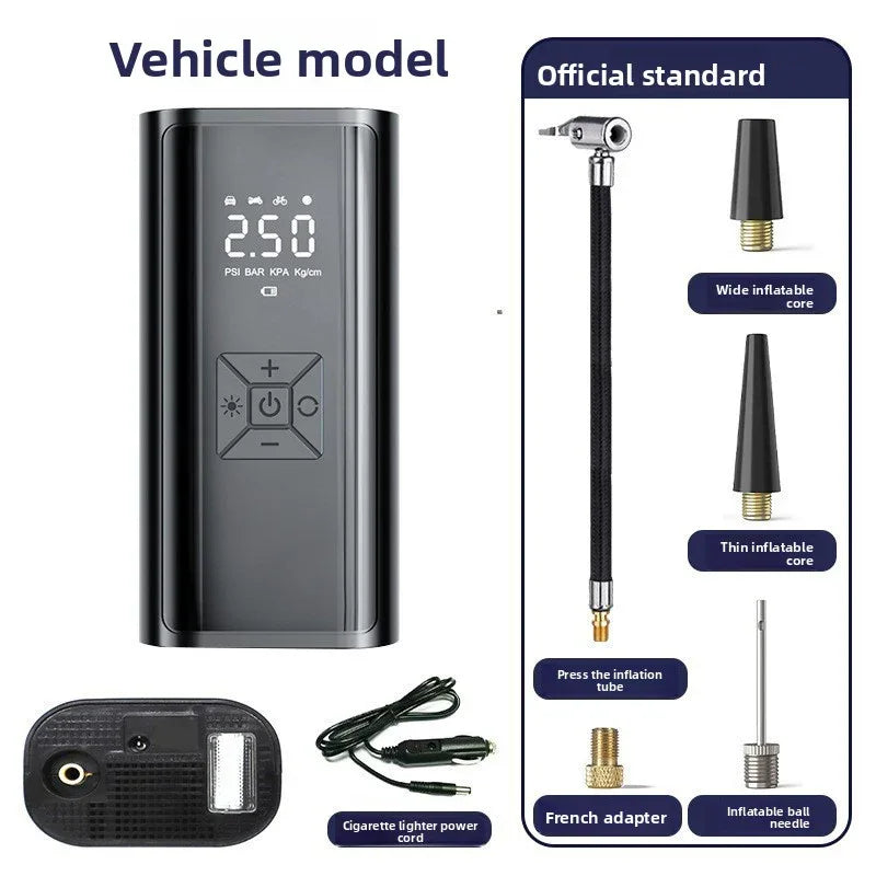 Car-Mounted Air Pump for Effortless Tire Inflation - ZeeTec Store