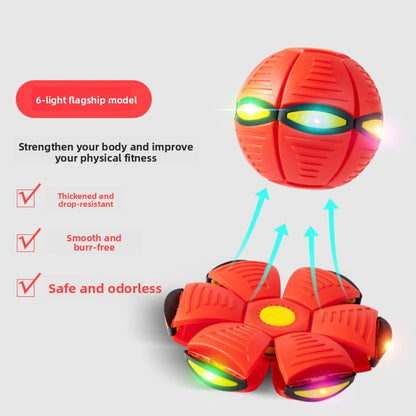 Magic Deformable Flashing Flying Saucer Ball