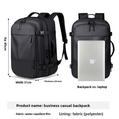 Men's Business Commuter Backpack Expandable Laptop Bag