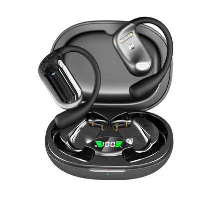 Open-Ear Wireless Bluetooth Headphones with AI Translation Sports optimized