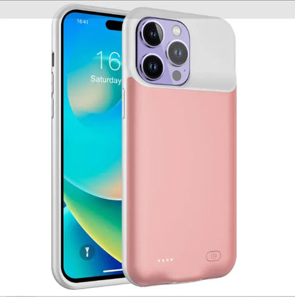 Battery Case 6000mAh TPU Cover for Ultimate Protection and Power - ZeeTec Store