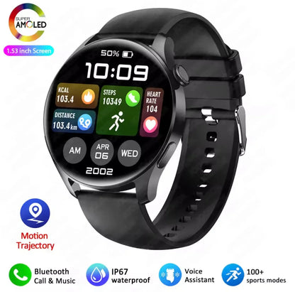 Fashion Smart Watch for Men and Women with AMOLED Screen, Bluetooth Calling, Heart Rate Monitoring, and More - ZeeTec Store