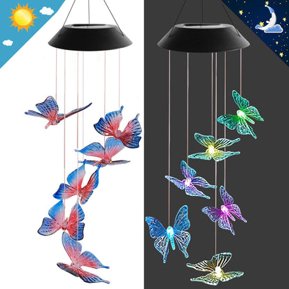 Solar garden lamp LED Lighting Wind Chine Design for Festive Season