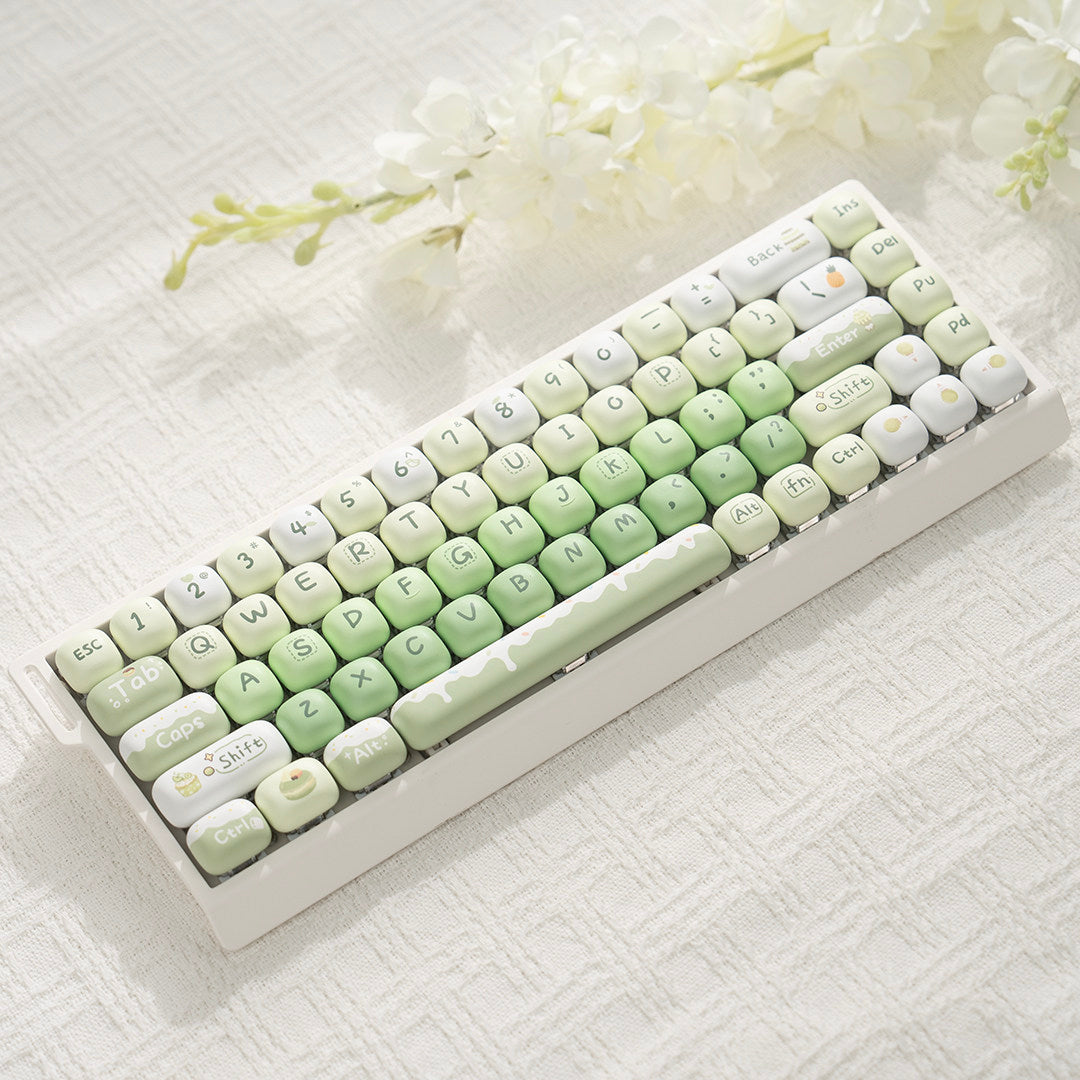 M68 Wireless Wired Bluetooth Mechanical Keyboard with Mahjong Sound, Silent for Office,Compatible with Computer and Mobile Phone - ZeeTec Store