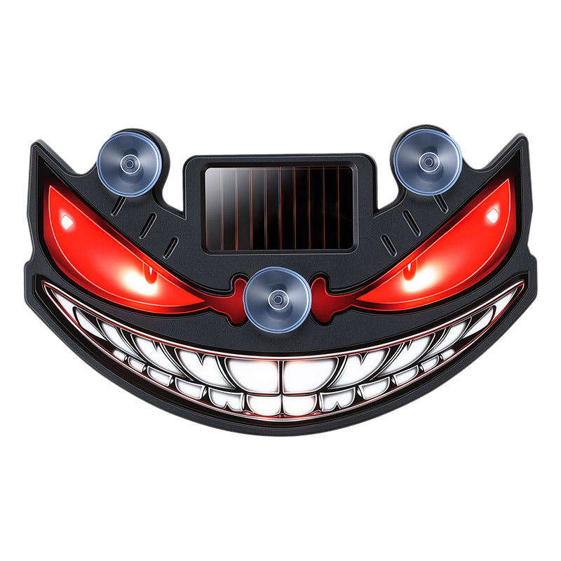 Solar Powered Devil Eye Car Ambient LED Warning Light