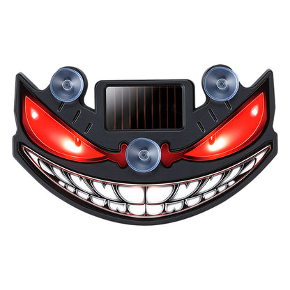 Solar Powered Devil Eye Car Ambient LED Warning Light