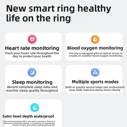 Multifunctional Smart Ring - Equipped with Health Tracking and Notifications - ZeeTec Store