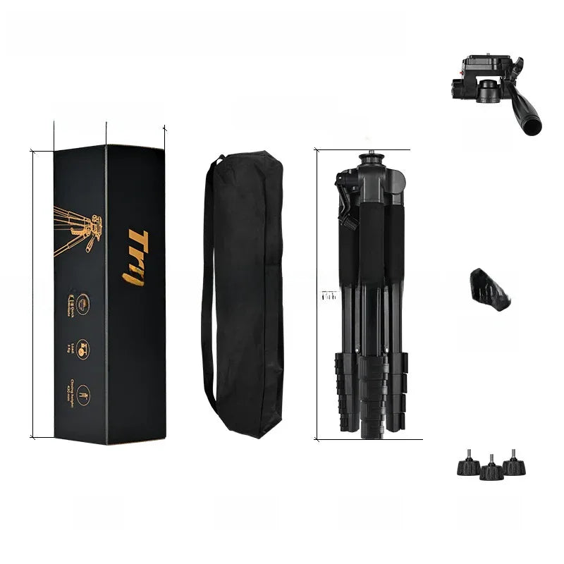Adjustable Camera Tripod with Removable Gimbal for Phone and DSLR - ZeeTec Store