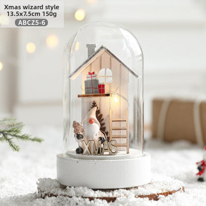 Glass Christmas Ornament Night Light