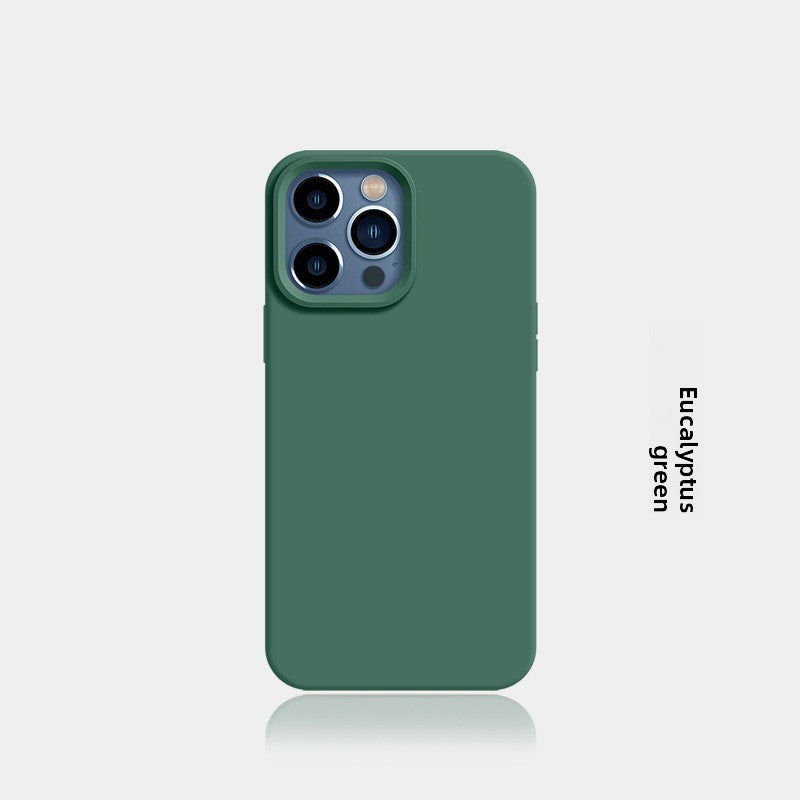 New Liquid Silicone Solid-Color Phone Case Shockproof
