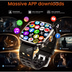 ZeeTec 2.4” AMOLED Smartwatch - SIM, Camera, Apps & Health Monitor