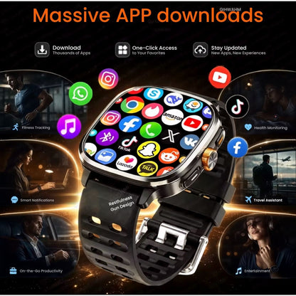 ZeeTec 2.4” AMOLED Smartwatch - SIM, Camera, Apps & Health Monitor